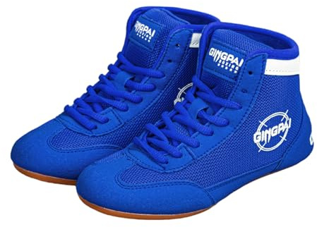 AntidéRapantes Wrestling Shoes,Chaussures De Lutte pour Femmes,Chaussures Boxe Homme Et Femme,RéSistantes à l'abrasion,Souple,Durable,Respirant,pour Taekwondo,Boxe,Kung Fu,Taichi,Lutte