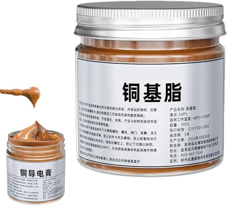 Grasso al rame antigrippante - Lubrificante portatile da 100 g | Grasso multiuso per freni per auto, lubrificante per bulloni e mozzi del cambio, efficace antigrippante per applicazioni