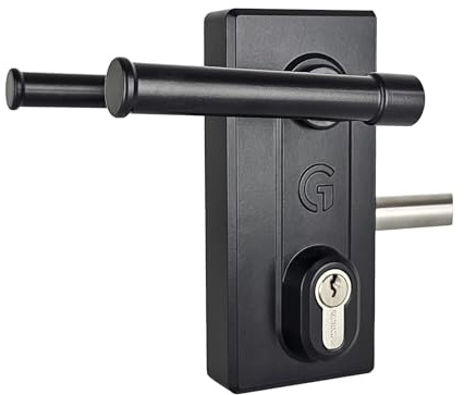 Gatemaster Superlock 2.0 BLD4060P Bolt-On Latch Deadlock Gate Lock – Double Sided Keyed Access – Frame Size 40–60mm – Profiled Lever Handle