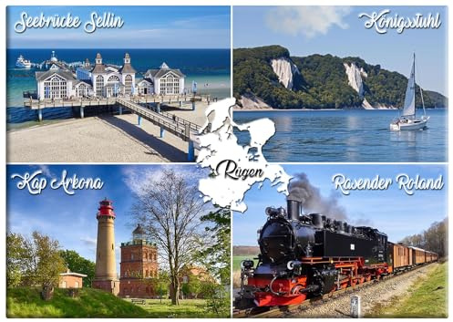 Foto Magnet Rügen Deutschland - Kühlschrankmagnet Fotomagnet Souvenir