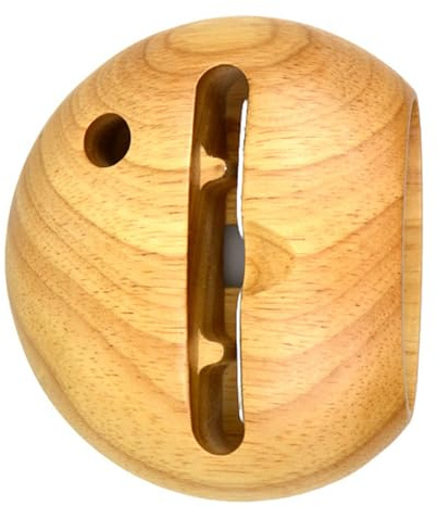 IMIKEYA Amplificatore Legno Smartphone in Faggio, Supporto per Cellulare in Legno Levigato senza Bava, Stile Classico per Scrivania