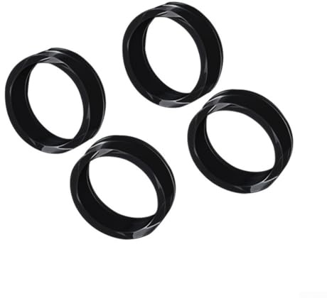 Anillos protectores de joystick para PS5| para Xbox | para Switch| Cubiertas de silicona antidesgaste | Para accesorios de juego de ajuste preciso, paquete de 20 | Negro blanco transparente (negro)