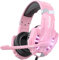 Bengoo G9000 Stereo Gaming Headset for PS5 PS4, PC, Xbox One Controller, Noise Cancelling Over Ear Headphones with Mic, LED Light, Bass Surround, Soft Memory Earmuffs for Laptop Mac Nintendo (Pink)