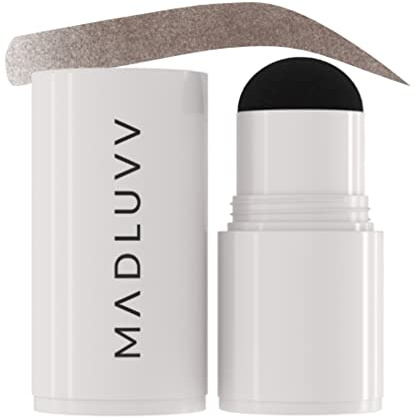 MADLUVV Brow Stamp Refill* - Color Stamp for Brows & Root Touch Up for Women & Men, Instantly Conceal Hair Loss, Grey Hair, Thinning Hair with Stain-Proof/Smudge-Proof Powder Formula (Brunette)