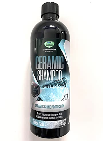 Diamondbrite Ceramic Car Shampoo, cleans, shines and protects car bodywork by adding a hybrid ceramic coating and hydrophobic water beading layer to the paintwork leaving a brilliant glossy shine