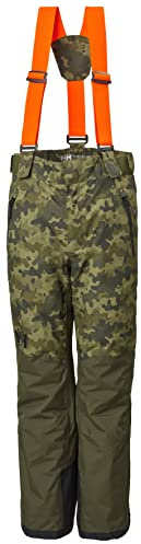 Helly-Hansen No Limits 2.0 Pant - Junior Unisex Waterproof Insulated Ski Pants for Kids, Breathable Snow Wear, 431 Utility Green - 14