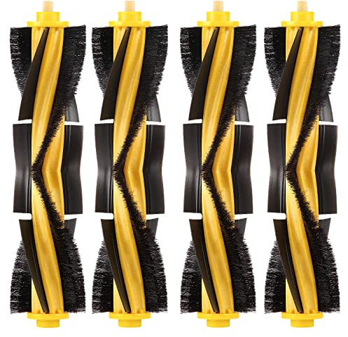 (4 Stück) N10 Rollenbürsten Walzenbürsten Ersatzteile für ECOVACS DEEBOT OZMO N10, N10 Plus, 920, 950, T8 AIVI Max, T9, T5, N5, N7, N8+, N8 Pro, DX55, DX93, DJ65 Saugroboter Hauptbürste