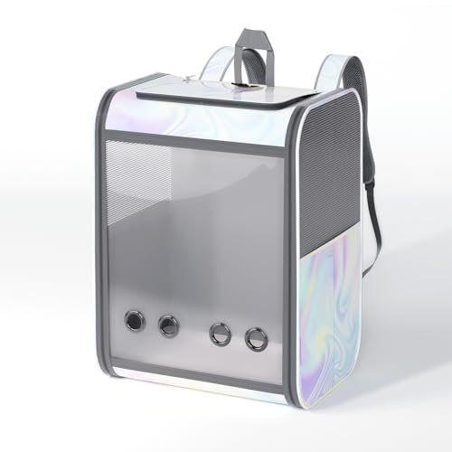 SWIHELP Katzenrucksack Pet Carrier Rucksack für kleine Katzen und Hunde, Hundetragerucksack mit innerer Sicherheitsleine Kann für Reisen verwendet Werden