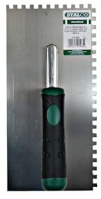 STALCO Spatola dentata, spatola per lisciare, spatola per piastrelle, spatola (denti 4 x 4 mm)