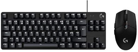 Logitech G G305 Lightspeed Souris Gaming sans Fil | LIGHTSPEED et G413 TKL SE clavier gaming mécanique – souris avec capteur HERO et clavier compact – PC/Mac - Noir