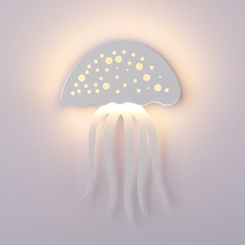 YFMYY 10-W-LED-Wandleuchte, Wandleuchte in Oktopusform, kreative Persönlichkeit, niedliche Cartoon-Quallen-Nachtlampe, Moderne Innendekoration, Wandleuchte für Schlafzimmer, Nachttisch, Wohnzimmer