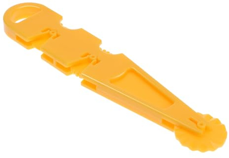 ABOOFAN Pâte à Gomme en pour Rouleau à Pâtisserie Coupe-Roue Roulante Outil De Décoration De Fondant Coupeur De Pâte à Sucre Yellow
