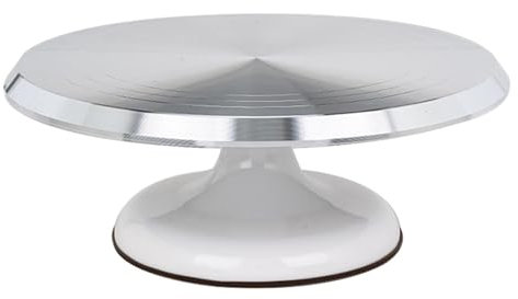 Nybhyjka Alzata per torta rotante, tavolo girevole per torta - Alzata per decorare torte,Alzata per torta girevole silenziosa, supporto girevole per torta, strumenti da forno, girevole per cupcake,