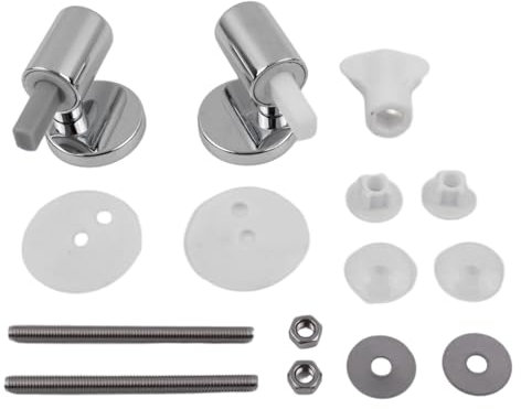 Kit di fissaggio per sedile wc, raccordi antiruggine, sostituzione tradizionale e contemporanea, cerniere a chiusura rapida