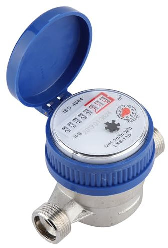 Wasserzähler, Wasserzähler, Wasserzähler, Kupfer, 1,5 M3/h, 0–40 °C, Mechanischer Wasserzähler, 15 Mm, 1/2 Zoll