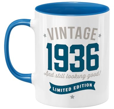 D Design Invent Print! 90th Birthday Mug Gift Present Coffee or Tea for Men & Women Funny Gift Idea Keepsake Present for Age 90 Years Old - 11oz (325ml)
