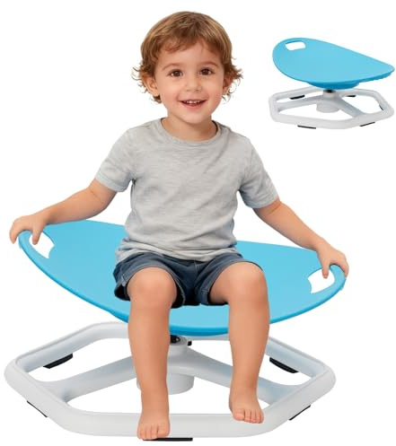 YULEYU Silla Giratoria Sensorial para Niños, Taburete Giratorio de 360° con Entrenamiento de Equilibrio, para Mejorar el Equilibrio, Juguete Sensorial para niños y Niñas, Ideal para Autismo