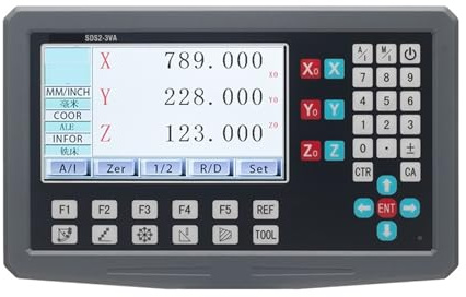 3 Axis DRO Kits Digital Readout Display For 0.005mm Linear Scale Encoder Grating Glass Ruler Sensor Milling Lathe Machine Precision and Muti-Function(KA500 KA500 SDS2-3VA)