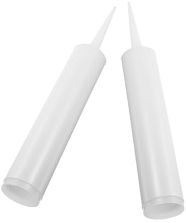 Befüllbare Dichtmittel Kartusche 300ml Weiß 2 Stück Pvc | Glas und Stein, Innen und Heimrenovierung, Präzise Dosierung bei Fugen und Reparaturen