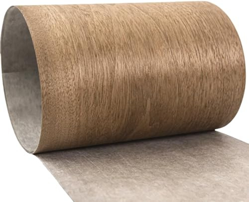 Thin Walnut Wood Veneer Roll 7.87 x 106.29 No Glue Repair Banding for Cabinet & Furniture Restoration Premium Quality Wood Veneer for DIY Projects