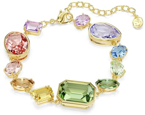 Swarovski Gema armband, Blandade snitt, Flerfärgad, Guldfärgad