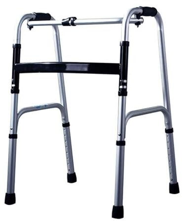 Standard-Gehhilfe, faltbar, for Senioren, Erwachsene und Behinderte, einfache Gehhilfe mit verstellbaren Beinen, ohne Räder