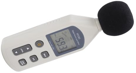 Spacnana Fonometro Digitale Portatile, Materiale ABS, Registratore di Rumore Ad Alta Precisione, Campo di Misura DBA per Fabbriche e Scuole