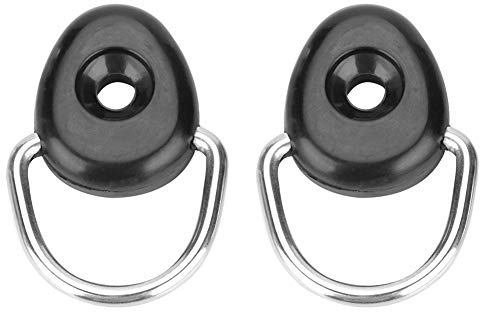 Tbest Kajak D Ring, 6 Stücke Kanu D Schnalle Binden Schleife Sicherheit Deckbeschlag Zubehörteile für Boot Kanu Kajak Angeln Rigging Bungee Zubehör
