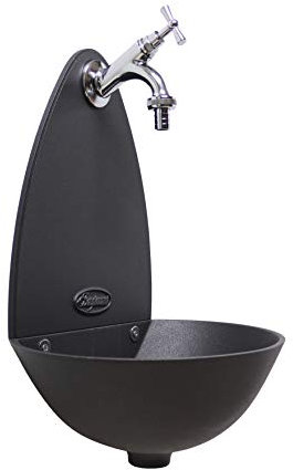 FONDERIA BONGIOVANNI Fontana Wandbrunnen Palma Wasserspiel Farbe Gusseisen Wasserhahn aus Messing für Haus Garten Rubinetto in ottone cromato