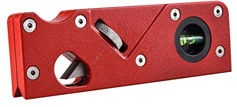 Holzbearbeitungshobel, Handhobel, Holzhobel, Holzhobel, Schreiner, Holzarbeiten, Werkzeug, Fasenhobel, verstellbarer Winkel, Kantenendschneider für Tischler Holzbearbeitung (rot)