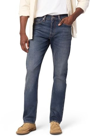 Levi Strauss Signature Gold Men's Slim Straight Jeans (Available in Big & Tall), (New) Vision, 36Wx34L