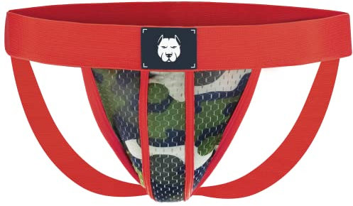 Combat Jockstrap, Rot/Ausflug, einfarbig (Getaway Solids), Medium