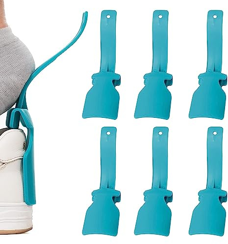 Lazy Schuh Helper, 6 Stücke Schuhlöffel Lang, Schuhanzieher Kunststoff, Schuhlöffel, Schuhheber Tragbarer Schuhlöffel, Schuhheber Schuhlifting Helfer Passend Schuhheber Kunststoff Alle Schuhe