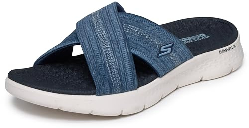 Skechers Women's Go Walk Flex Sandal Impressed, Navy Textile, 5 UK