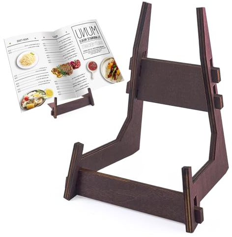 Honitra Kochbuchständer für die Küchentheke, einfach zu installierender Rezeptbuchhalterständer, Kochbuchhalterständer aus Holz, platzsparender Kochbuchständer, mattierter Rezeptbuchständer