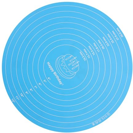 Ciieeo Tappetino Girevole Per Torte in Silicone Da 30 Cm Non Riutilizzabile Per Decorazioni Di Torte Facile Da Pulire