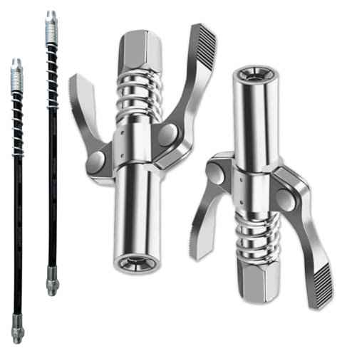 CZAYEFNH Pompe à Graisse Électrique et Manuelle - Graisseur d'Excellente Qualité - Embout Pompe à Graisse - Pour Toutes les Machines et Ateliers