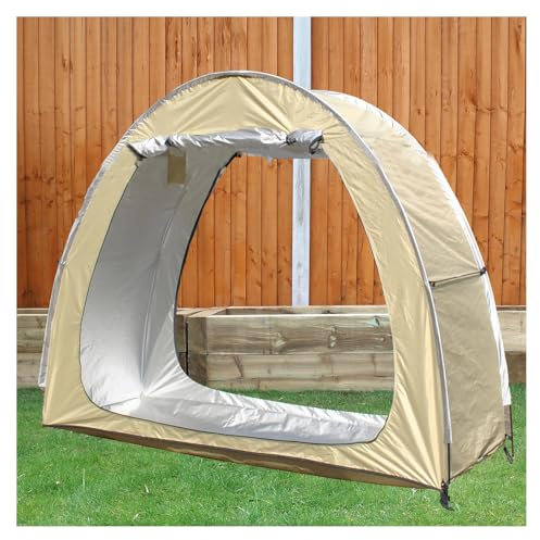 Outdoor Bike Storage Tent Waterproof Spacious Double Doors Fits 2 5 Bikes Easy Assembly Yellow