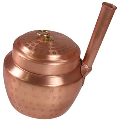 MagiDeal Kupfertopf, Schmortopf mit Deckel, Kochtopf, Kupfer-Hot Pot, Suppentopf zum Kochen in der Küche, B