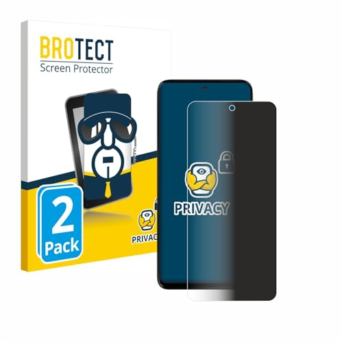 brotect 2 Pièces Protection Anti-Espion pour Motorola Moto G15 [Anti-Spy, Privacy Film, Écran de Confidentialité, filtre de lumière bleue]