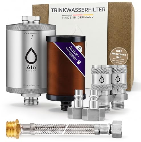 Alb Filter UNTERTISCH ACTIVE PLUS Wasserfilter Küche Edelstahl Natur