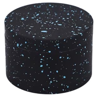 Herb Grinder Metal,Speckled Design, 4 Piece, 63mm/2.5(Black)