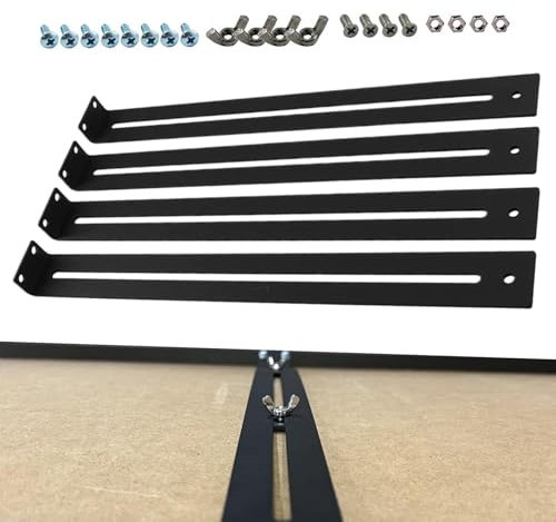 Hardware für Schubladenreparaturen, Schubladenreparatur -Kit schlagend, Kabinetts -Hardware -Möbelreparatur -Kit, 4x unten Stützwerkzeug mit Schrauben, Ersatzteilen Hochleistungssteuer für
