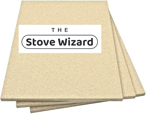 The Stove Wizard Vermiculite Fire Board 250 x 303 x 30mm | High-density vermiculite, For stove firebox repairs