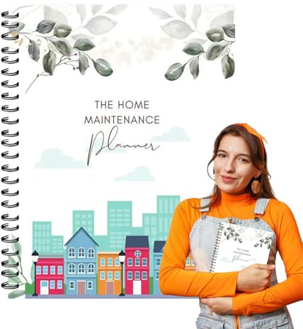 Livre de maison à entrer – Livre d'entretien ménager | Livre mensuel de bricolage | Structure de tableau transparent avec liste de contrôle pour l'aide au logement | Modernisation
