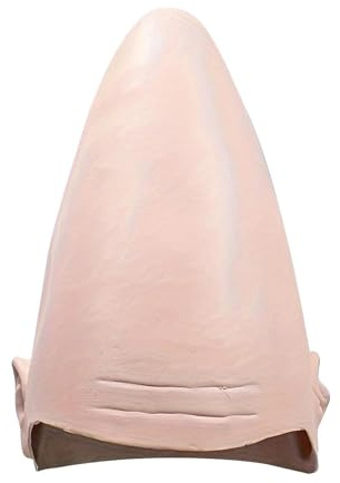 Colcolo Couvre-chef chauve en latex pour adultes et enfants, motif cône extraterrestre, amusant, mascarade