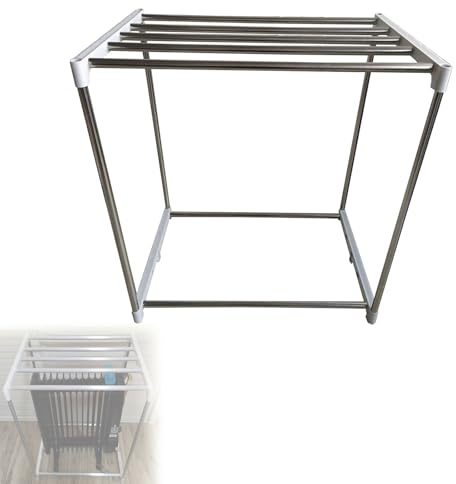 Tendedero de Ropa Universal para Radiador Aceite, Tendedero Ropa de Acero Inoxidable para Radiadores de Aceite, Gran Capacidad