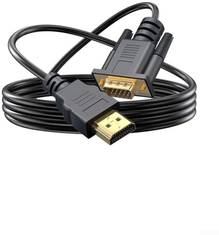 Cavo adattatore video maschio a VGA DSUB maschio, per PC, TV, monitor del computer, supporta risoluzioni 720p, 1080i, 1080p, con tripla schermatura per protezione dalle interferenze EMI (1 metro)