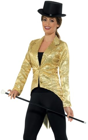 Smiffys, Damen Pailletten Frack Jacke