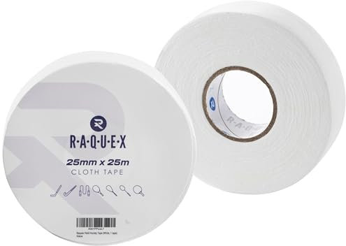 Raquex Sport Cloth Tape Tuchband, weiß, Einzelbett